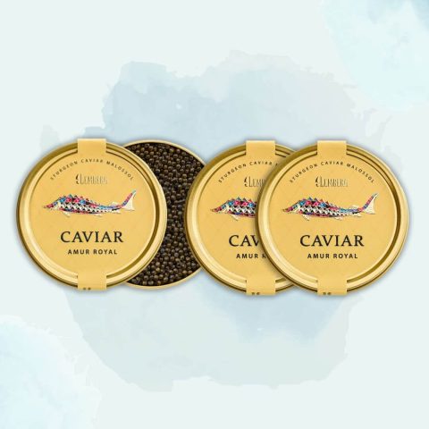 Sturgeon Caviar Amur Royal, 3 x 100g